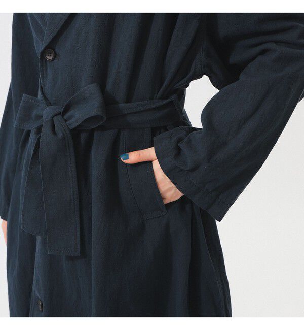 BEAMSBOY「コットン リネン ビッグ コート」|ダッフルコート|
