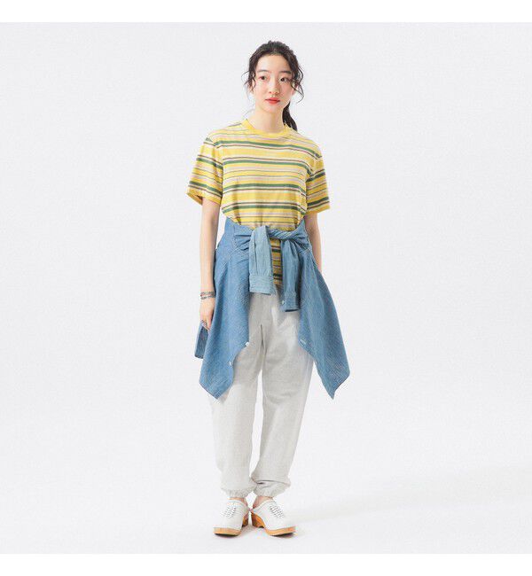 BEAMSBOY「エンブロイダリー マルチボーダー ショートスリーブ Tシャツ」|Tシャツ・カットソー|