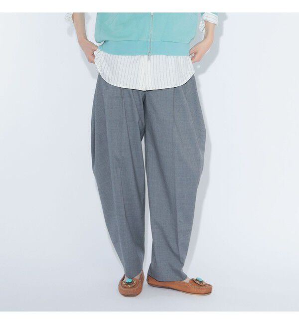 BEAMSBOY「maturely / ティー ダブ ボンタン スラックス」|スラックス|GREY