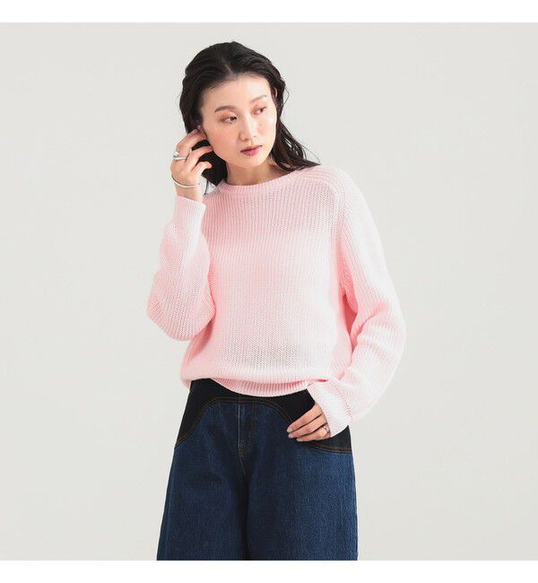 Demi-Luxe BEAMS 「5ゲージ コットン 畦編み プルオーバー」|ニット・セーター|