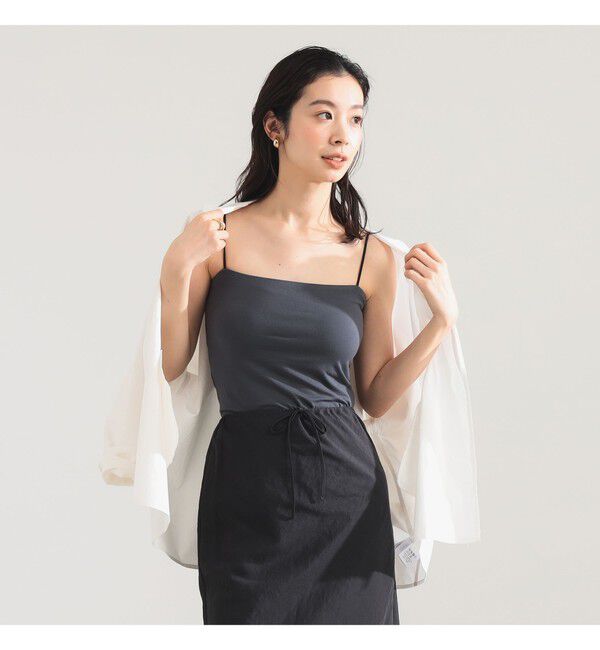 Demi-Luxe BEAMS 「レーヨン 天竺 カップ付きキャミソール」|Tシャツ・カットソー|CHARCOAL.GREY