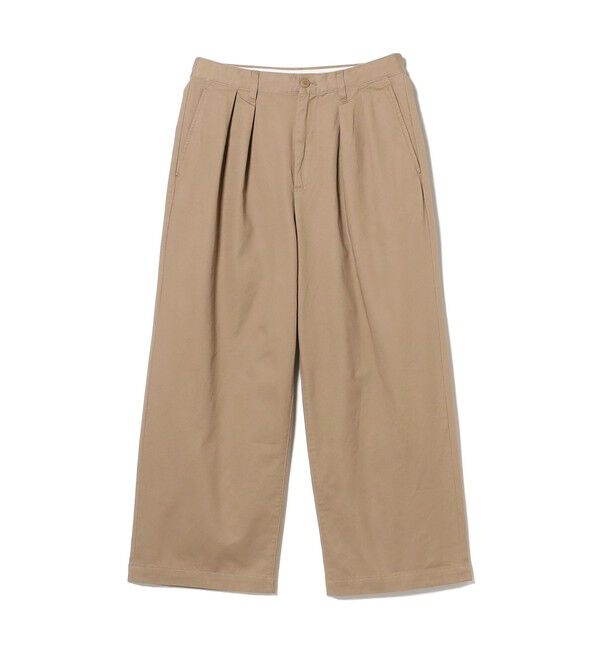 BEAMS「ニュー ワイドチノ パンツ」|チノ|BEIGE