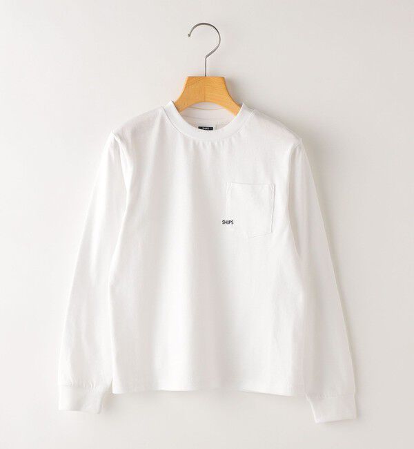 SHIPS KIDS「【WEB限定】SHIPS KIDS:100～160cm / ＜家族おそろい＞SHIPS マイクロロゴ ロングスリーブ TEE」|Tシャツ・カットソー|