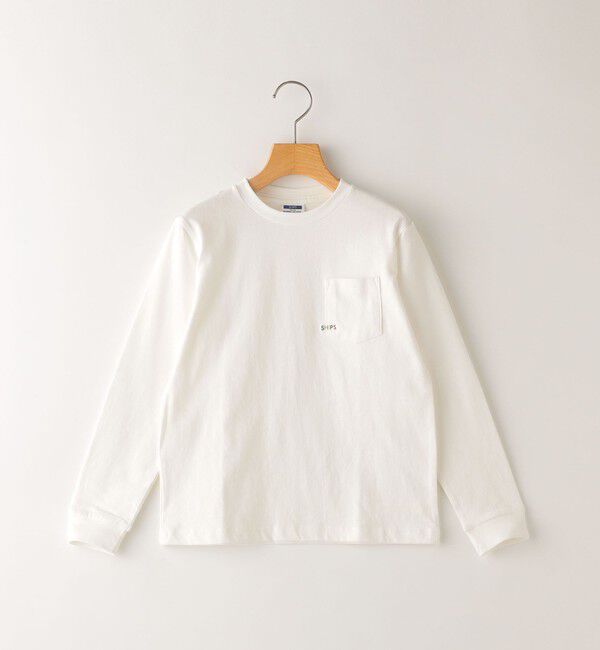 SHIPS KIDS「【WEB限定】SHIPS KIDS:100～160cm / ＜家族おそろい＞SHIPS マイクロロゴ ロングスリーブ TEE」|Tシャツ・カットソー|