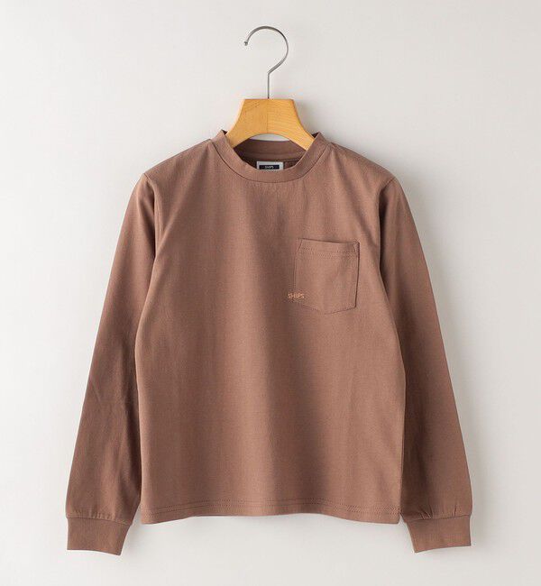 SHIPS KIDS「【WEB限定】SHIPS KIDS:100～160cm / ＜家族おそろい＞SHIPS マイクロロゴ ロングスリーブ TEE」|Tシャツ・カットソー|