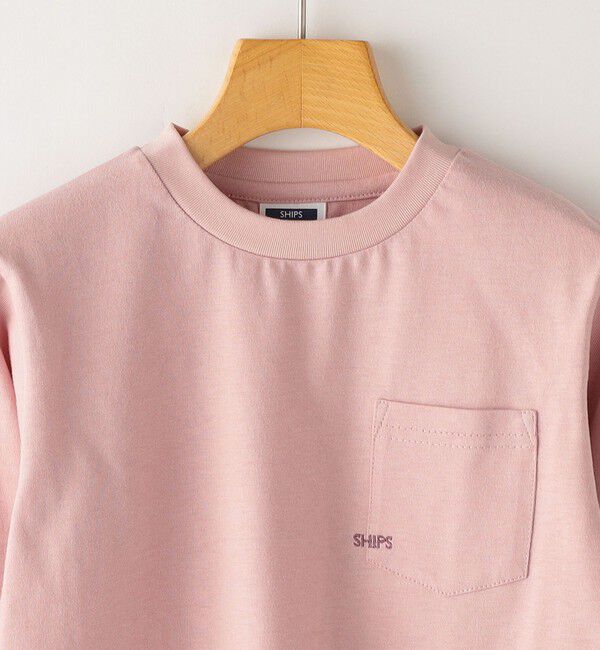 SHIPS KIDS「【WEB限定】SHIPS KIDS:100～160cm / ＜家族おそろい＞SHIPS マイクロロゴ ロングスリーブ TEE」|Tシャツ・カットソー|