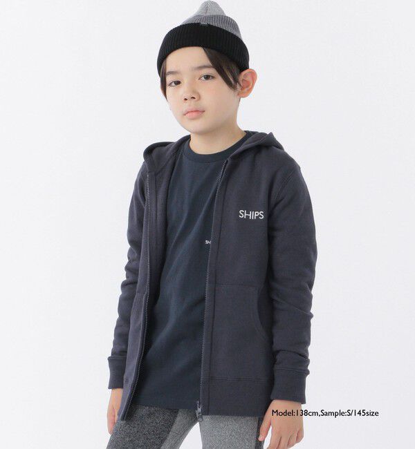 SHIPS KIDS「【WEB限定】SHIPS KIDS:100～160cm / ＜家族おそろい＞SHIPS マイクロロゴ ロングスリーブ TEE」|Tシャツ・カットソー|