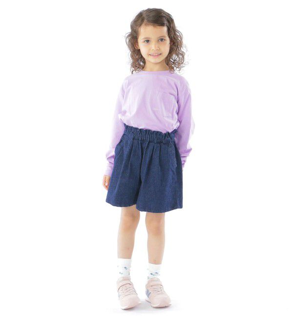 SHIPS KIDS「【WEB限定】SHIPS KIDS:100～160cm / ＜家族おそろい＞SHIPS マイクロロゴ ロングスリーブ TEE」|Tシャツ・カットソー|