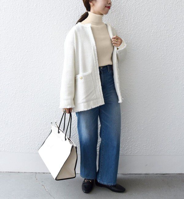 SHIPS any「SHIPS any:〈手洗い可能〉デリケート リブ タートルネック ニット プルオーバー」|ニット・セーター|