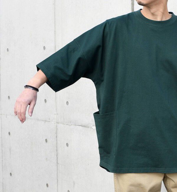 SHIPS any「【SHIPS any別注】Champion: ドルマン キャンプポケット Tシャツ 25SS◇」|Tシャツ・カットソー|