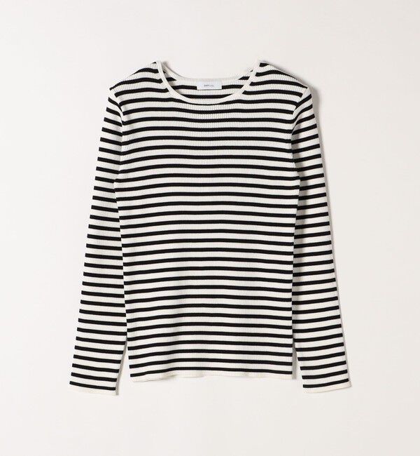 SHIPS any「SHIPS any:〈手洗い可能〉コットン クルーネック ベーシック リブ ニット」|ニット・セーター|