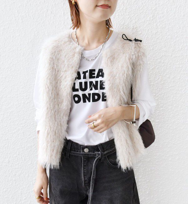 SHIPS for women「ローズ ペトール ロング スリーブ プリント TEE」|Tシャツ・カットソー|