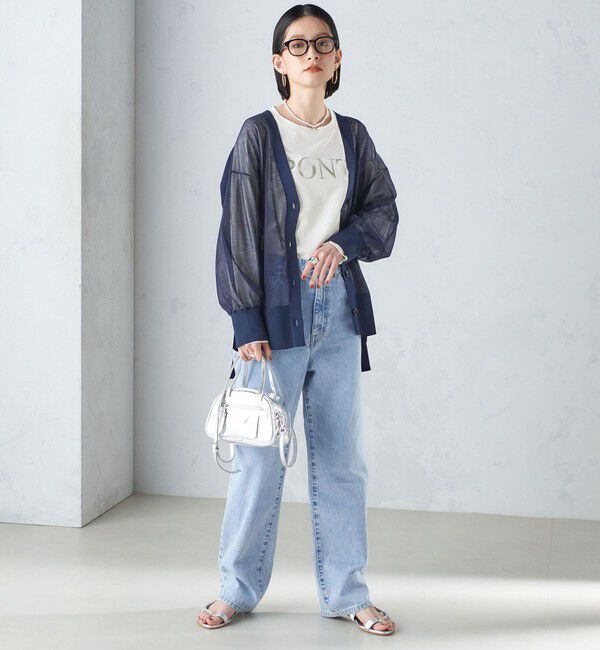 SHIPS for women「ローズ ペトール ロング スリーブ プリント TEE」|Tシャツ・カットソー|