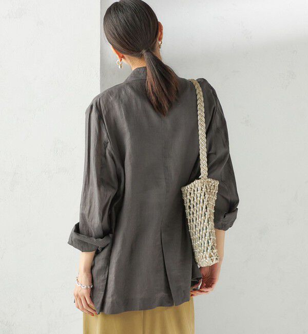 SHIPS for women「〈手洗い可能〉ラミー シアー ジャケット」|テーラードジャケット|