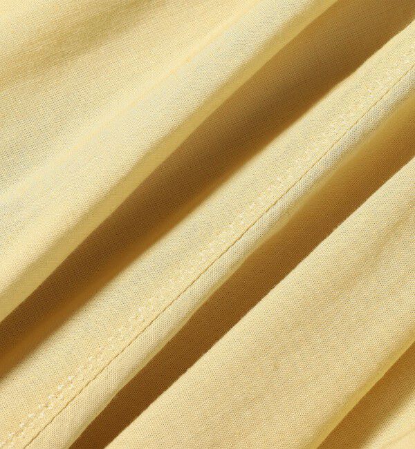 SHIPS any「SHIPS any:〈洗濯機可能〉リネン ミックス ギャザー リボン ブラウス」|シャツ・ブラウス|