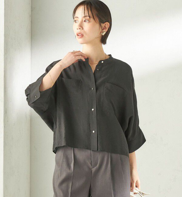 SHIPS for women「〈手洗い可能〉シルク混 シアー 羽織 シャツ」|シャツ・ブラウス|