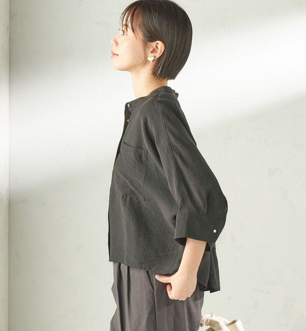 SHIPS for women「〈手洗い可能〉シルク混 シアー 羽織 シャツ」|シャツ・ブラウス|