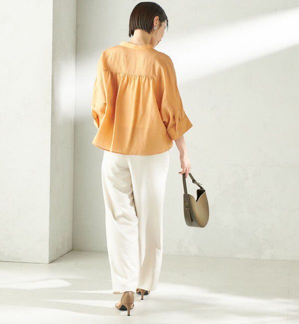 SHIPS for women「〈手洗い可能〉シルク混 シアー 羽織 シャツ」|シャツ・ブラウス|