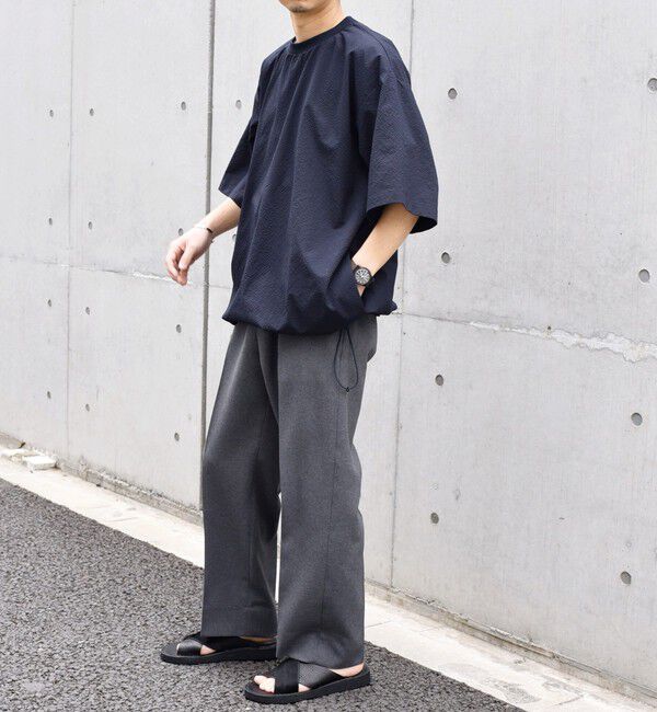 SHIPS any「SHIPS any: 〈撥水・軽量〉SOLOTEX(R) シアサッカー スピンドル Tシャツ◆」|Tシャツ・カットソー|