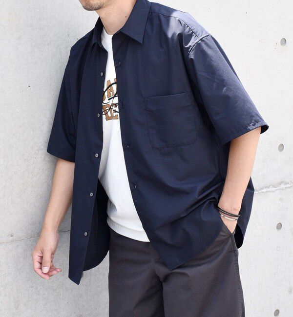 SHIPS any「SHIPS any: オーバーサイズ カラーパレット ハーフスリーブ シャツ◇」|シャツ・ブラウス|