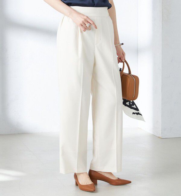 SHIPS for women「〈手洗い可能〉ツイル ストレート パンツ（セットアップ対応）」|その他|