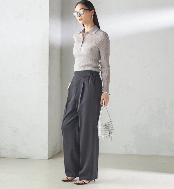 SHIPS for women「〈手洗い可能〉ツイル ストレート パンツ（セットアップ対応）」|その他|