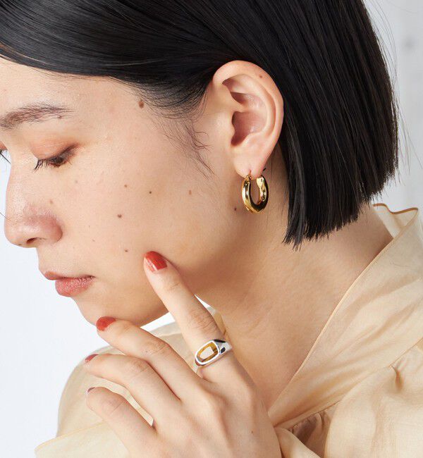 SHIPS for women「ステンレス フープ ピアス（S）」|ピアス|ゴールド