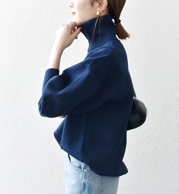 SHIPS any「SHIPS any:〈手洗い可能〉ハーフ ジップ ハイネック プルオーバー」|ニット・セーター|