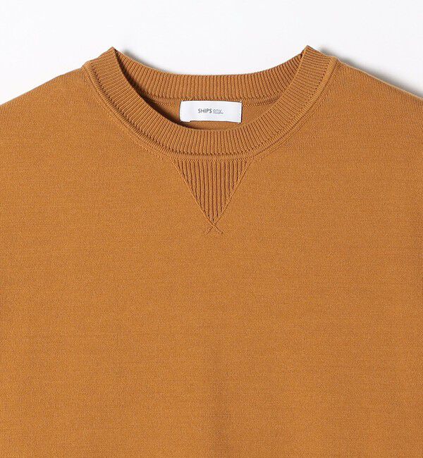 SHIPS any「SHIPS any:〈手洗い可能〉スウェットライク ニット プルオーバー」|ニット・セーター|