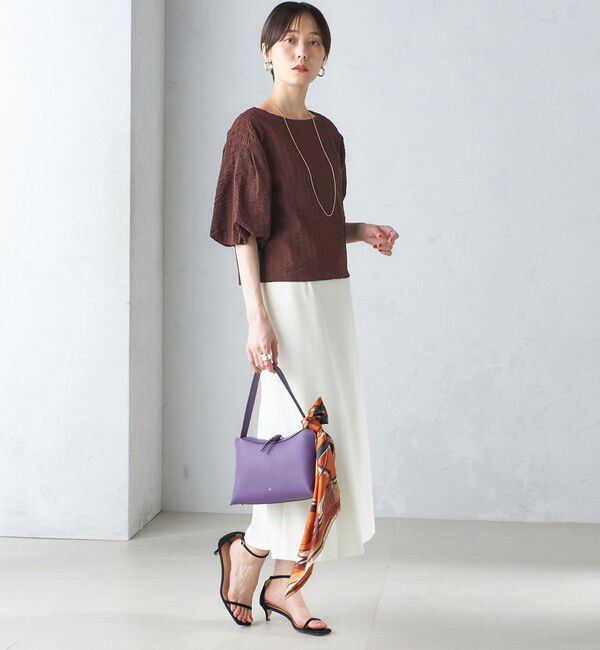 SHIPS for women「〈手洗い可能〉ニット ジョーゼット バック マーメイド スカート」|スカート|