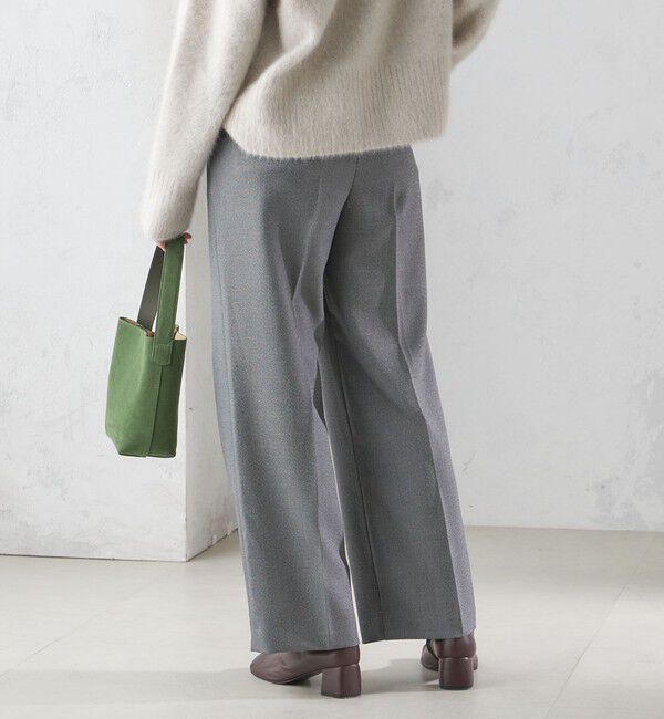 SHIPS for women「〈手洗い可能〉シャーク ツイード タック パンツ」|その他|