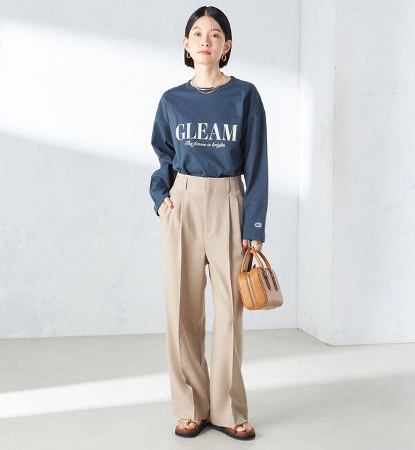 SHIPS for women「〈手洗い可能〉シャーク ツイード タック パンツ」|その他|