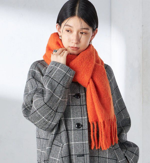 SHIPS for women「刺繍 モへヤ ミックス マフラー」|マフラー|