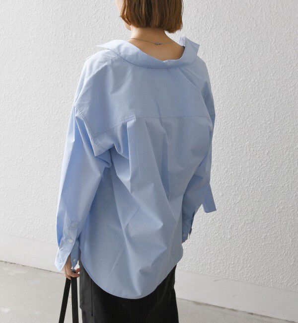 SHIPS any「SHIPS any:〈洗濯機可能〉REPREVE レギュラーカラー ルーズ ポケット シャツ」|シャツ・ブラウス|