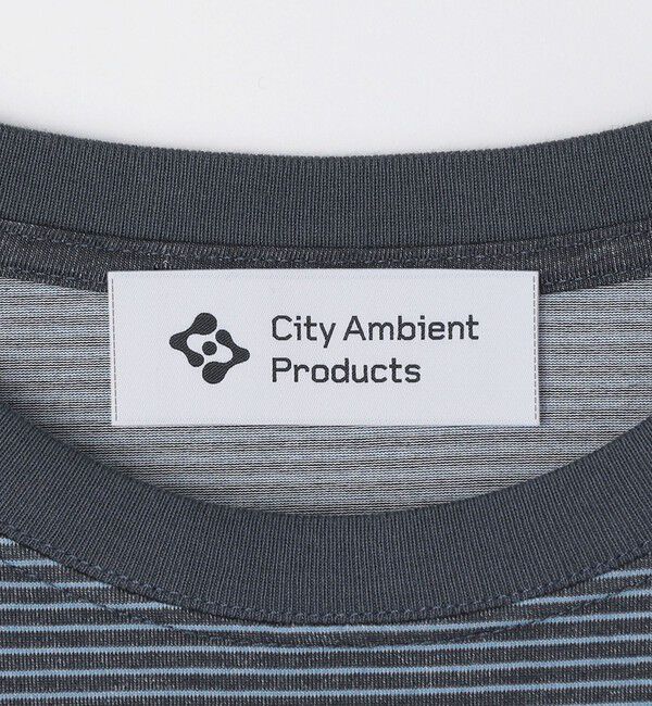 SHIPS「City Ambient Products: SHELTECH(R) マイクロボーダー 長袖Tシャツ」|Tシャツ・カットソー|