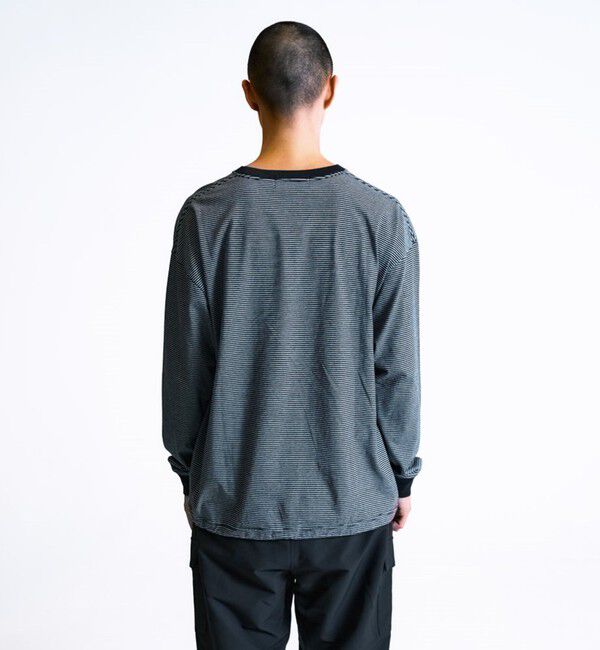 SHIPS「City Ambient Products: SHELTECH(R) マイクロボーダー 長袖Tシャツ」|Tシャツ・カットソー|