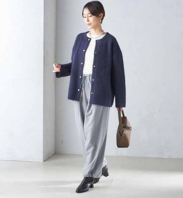 SHIPS for women「〈手洗い可能〉メランジ ツイル ドロスト パンツ」|その他|