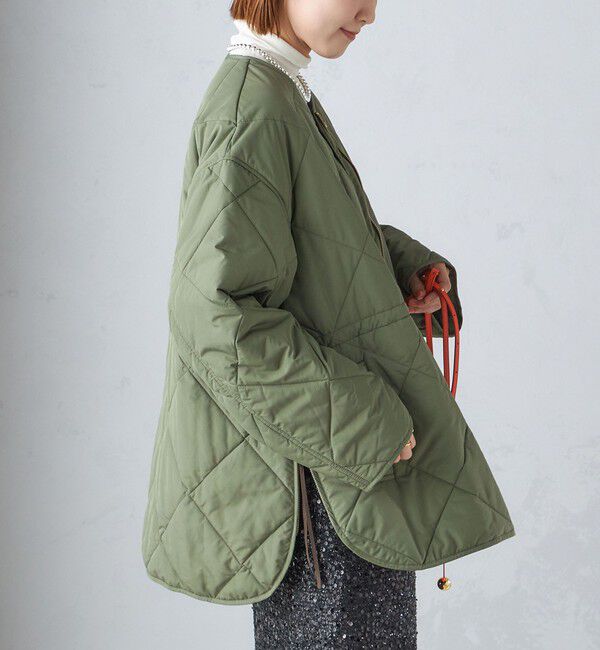 SHIPS for women「〈手洗い可能〉キルティング サイドジップ ブルゾン」|ブルゾン・スタジャン|