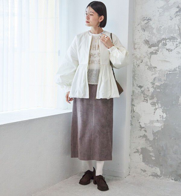 SHIPS for women「〈洗濯機可能〉コーデュロイ セミフレア スカート」|スカート|