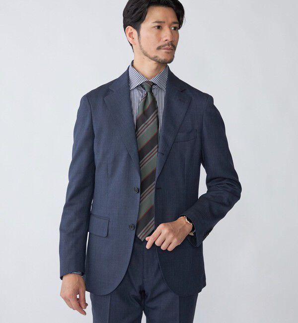 SHIPS「SHIPS:〈FUNCTION/洗濯機可能〉ウォッシャブル バーズアイ スラックス(セットアップ対応)」|スラックス|