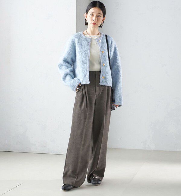 SHIPS for women「〈手洗い可能〉メタル釦 パイル ジャケット」|その他|