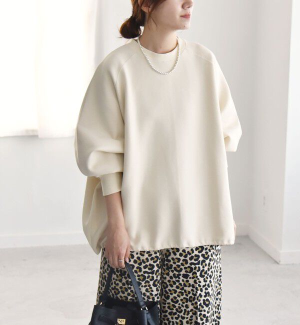 quaranciel「quaranciel:〈洗濯機可能〉ポンチ ドロスト ルーズ プルオーバー」|スウェット・ジャージ|