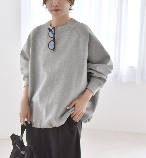 quaranciel「quaranciel:〈洗濯機可能〉ポンチ ドロスト ルーズ プルオーバー」|スウェット・ジャージ|