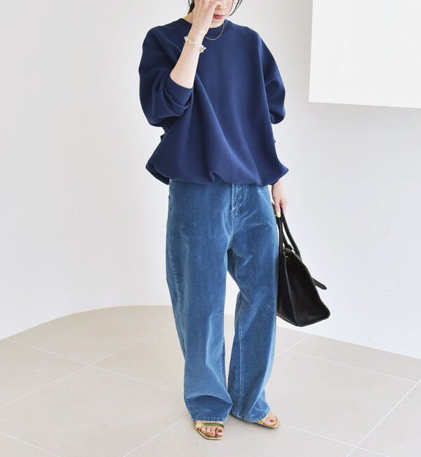 quaranciel「quaranciel:〈洗濯機可能〉ポンチ ドロスト ルーズ プルオーバー」|スウェット・ジャージ|