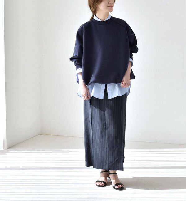 quaranciel「quaranciel:〈洗濯機可能〉ポンチ ドロスト ルーズ プルオーバー」|スウェット・ジャージ|