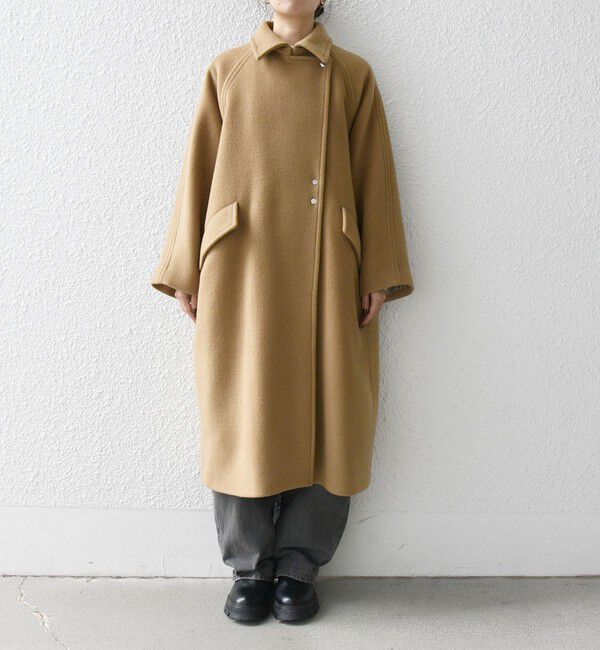 SHIPS any「SHIPS any: バルマカーン コクーン コート 25AW」|ステンカラーコート|