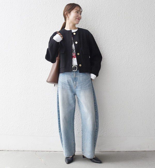 SHIPS any「SHIPS any: エア ニードル ポケット コンパクト ノーカラー ジャケット」|ノーカラージャケット|