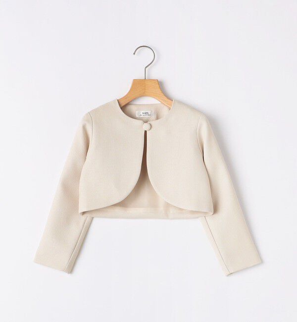 SHIPS KIDS「SHIPS KIDS:110～130cm / セレモニー ボレロジャケット コサージュ付き」|ボレロ|