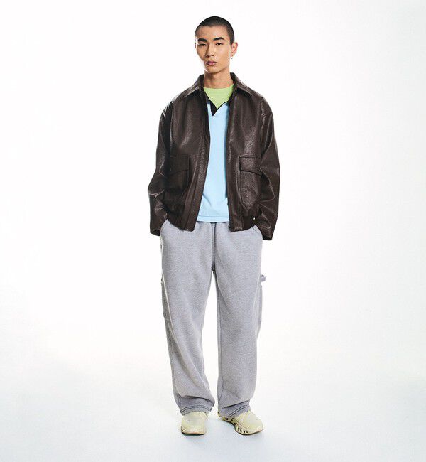 SHIPS「NEO BLUE: BAGGY CARPENTER SWEAT PANTS」|チノ|