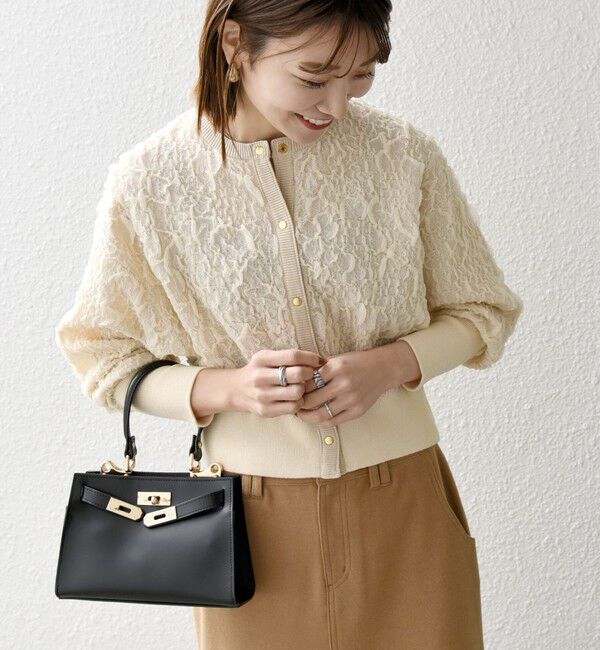 SHIPS any「《一部追加予約》SHIPS any:〈手洗い可能〉ジャカード バンピー コンパクト カーディガン」|カーディガン|